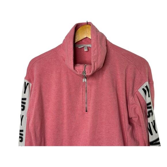Victoria's Secret Pink 1/4 Zip Pullover Sweatshirt Sz Small Angel Wing Zip Pull - Picture 10 of 10